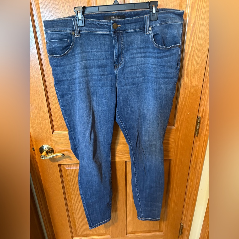 Liverpool Dark Blue Women's Skinny Jeans